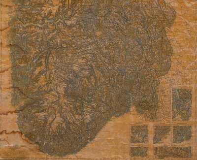El mapa se publicó en Christiania de P.A. Munch